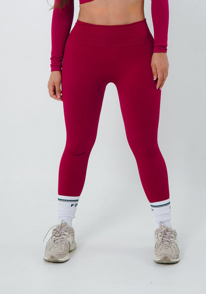 LEGGINS SIN COSTURA (SEAMLESS) BASIC - BERENJENA