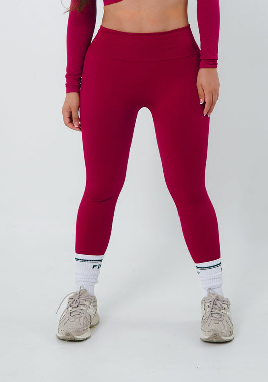 LEGGINS SIN COSTURA (SEAMLESS) BASIC - BERENJENA