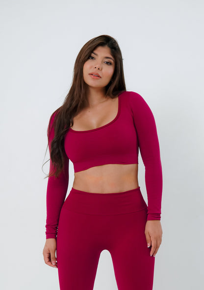 TOP BUSO SIN COSTURA (SEAMLESS) TAMARA - BERENJENA