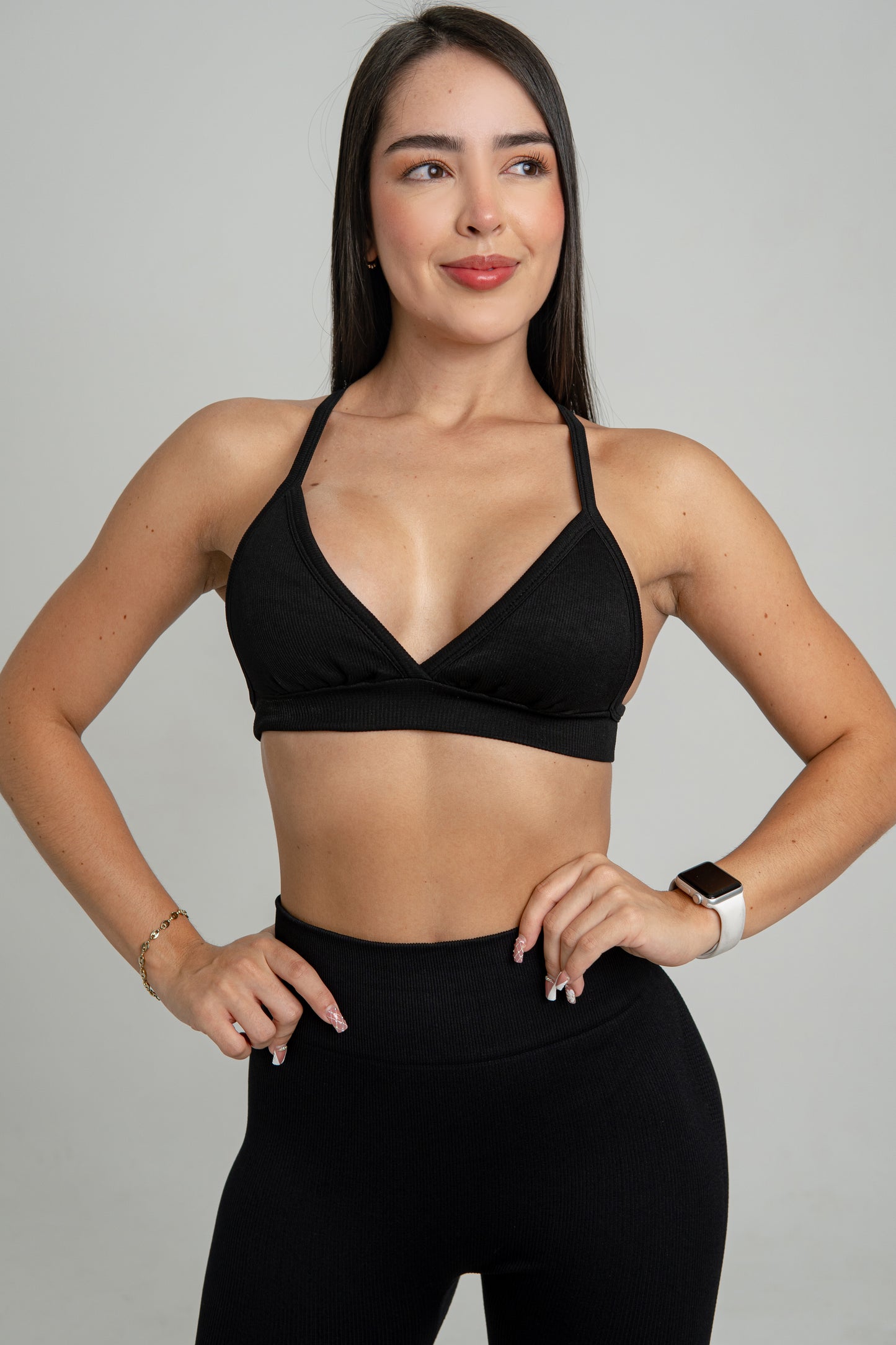 TOP BRA SEAMLESS NEGRO