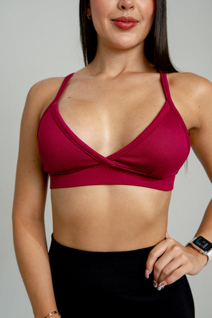 TOP BRA SEAMLESS VINO