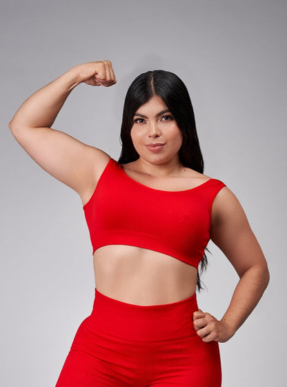 TOP SEAMLESS - AURORA ROJO