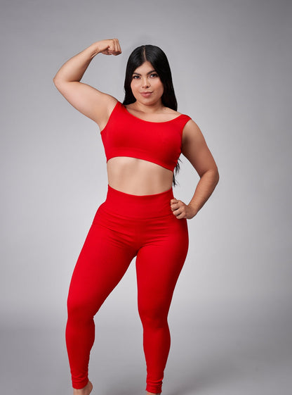 LEGGINS SEAMLESS - Ref BASIC ROJO