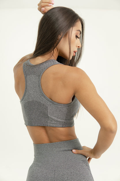 TOP CON COPA SEAMLESS LITE GRIS