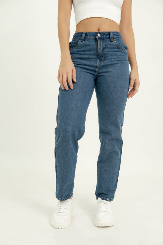 Ref 005 Jean Mom fit, azul claro